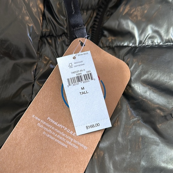 Winter jacket Gap shiny deep green size M tall - Picture 3 of 5